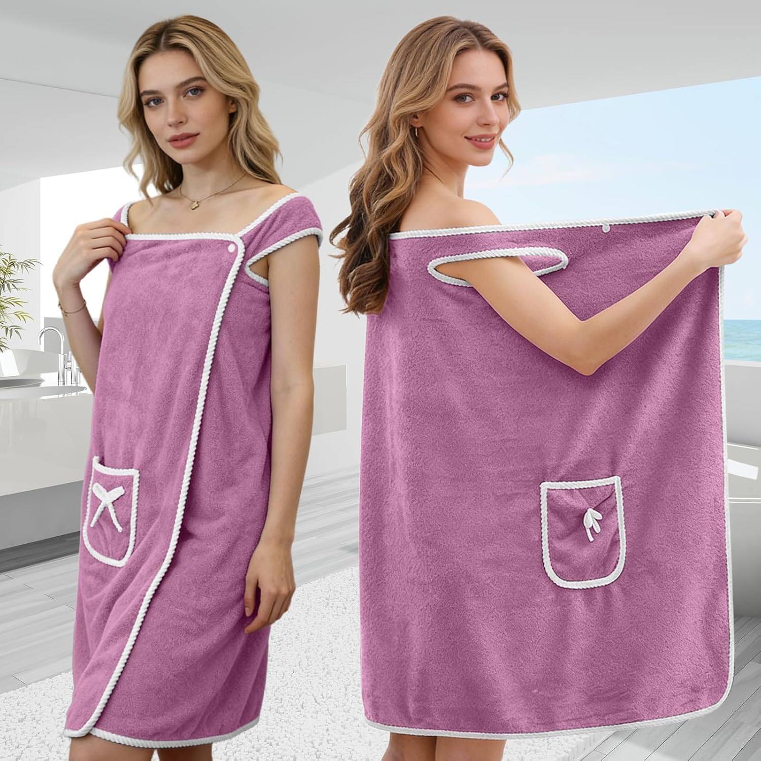 Home Gym Women - Fast Drying Wearable Bath Towels for