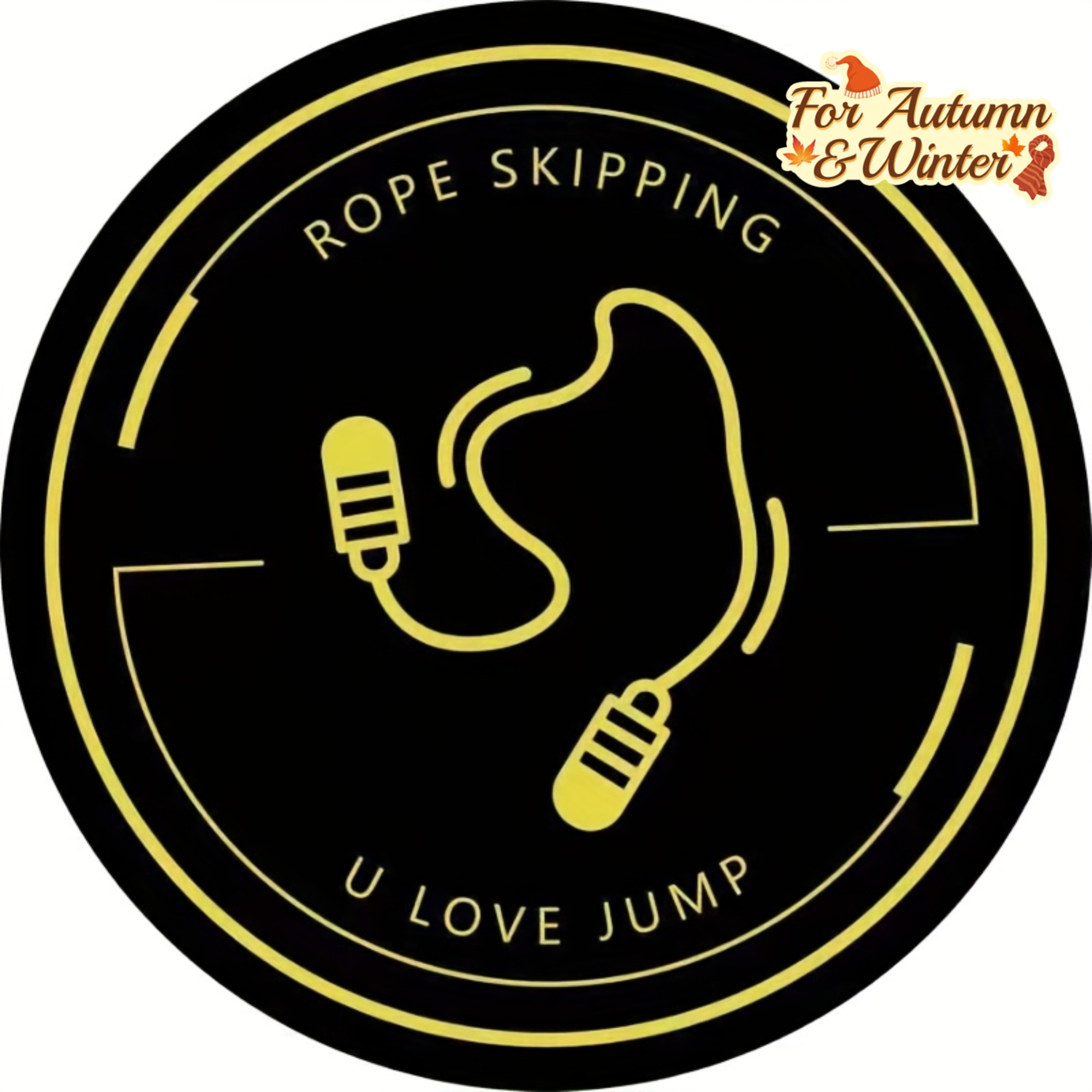 Home Gym Gold - Rope Skipping U Love Jump Black