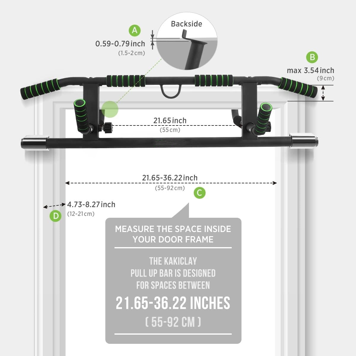 Chin Up Doorframe - Wellshow Sport Doorway Pull up Bar