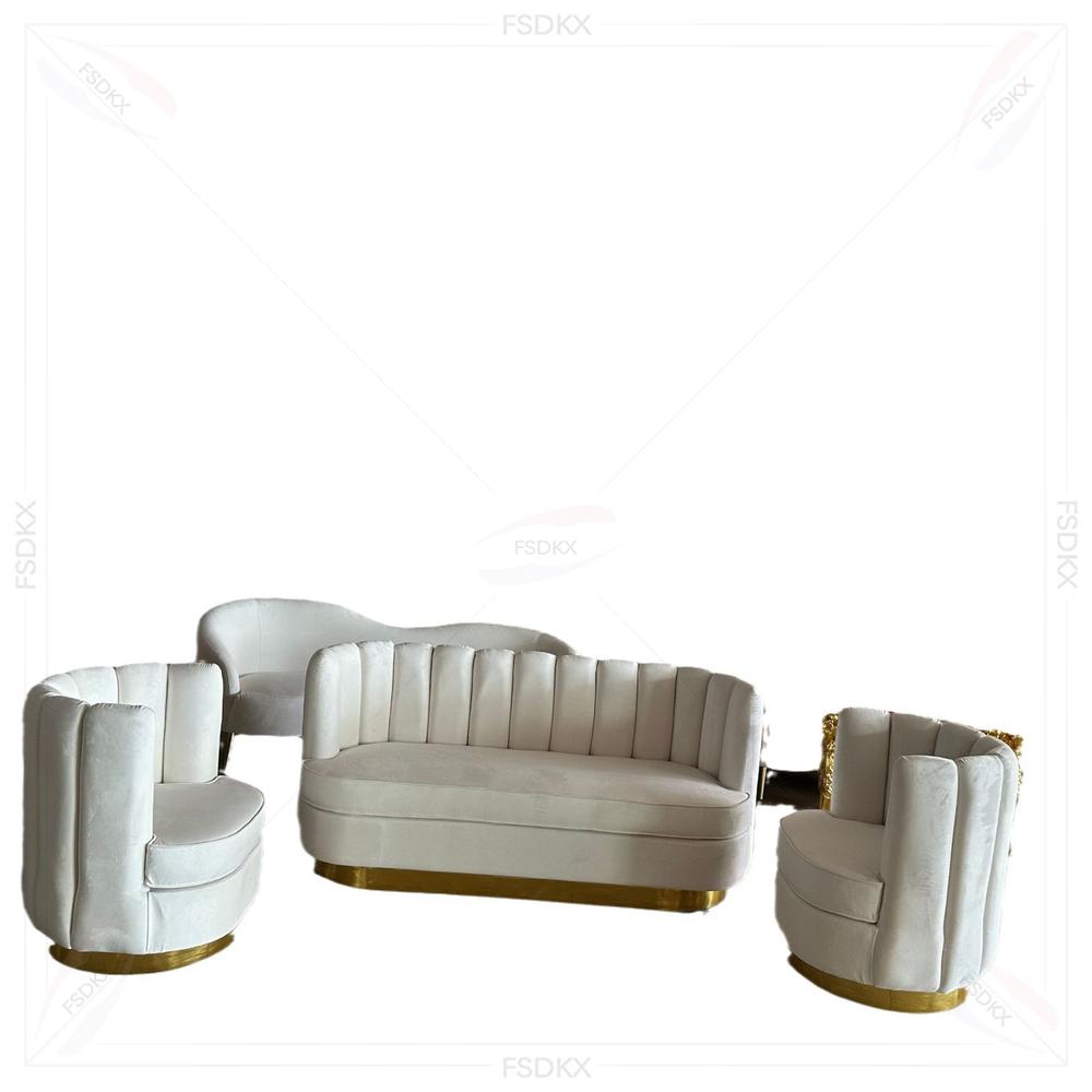 Home Gym Gold - Elegant Luxury Modular Velvet Sofa Set