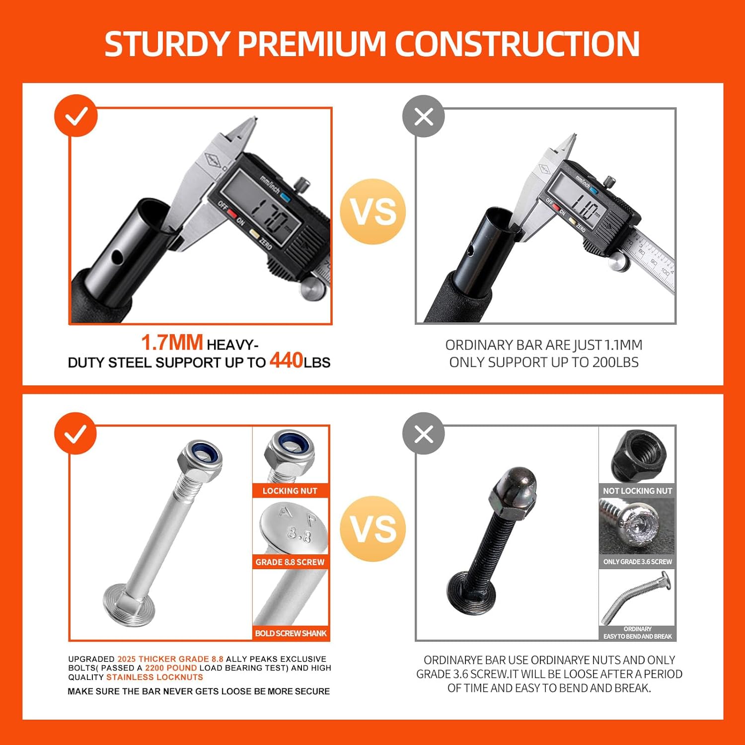 Chin Up Doorframe - Adjustable Door Frame Pull up Bar