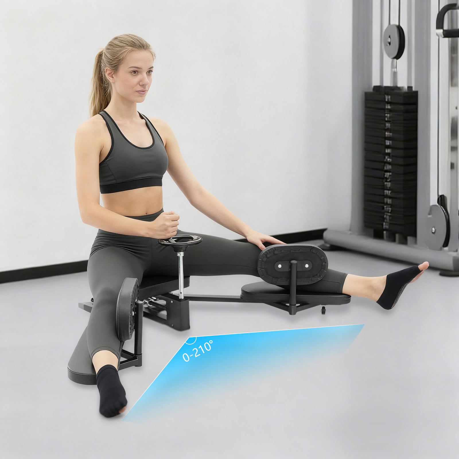 Home Gym Leg Extension - Leg Split Stretcher, Adjustable Flexibility Trainer