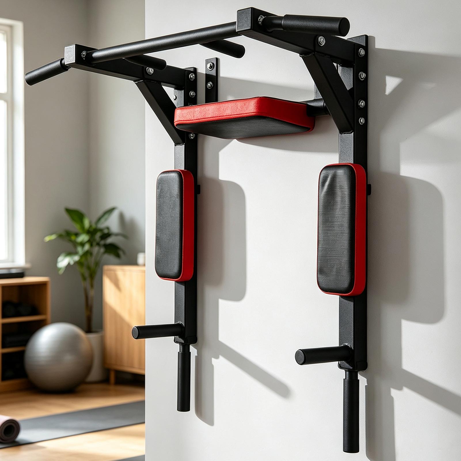 Home Gym Wall - Wall-Mounted Pull-up Bar Fitness Horizontal Bar