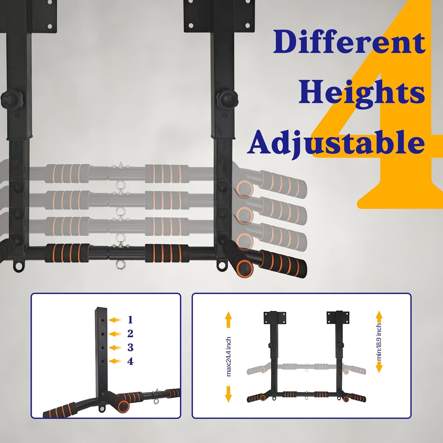 Wall Mounted Dip Station Pull- - Home Gym Wall recension och pris