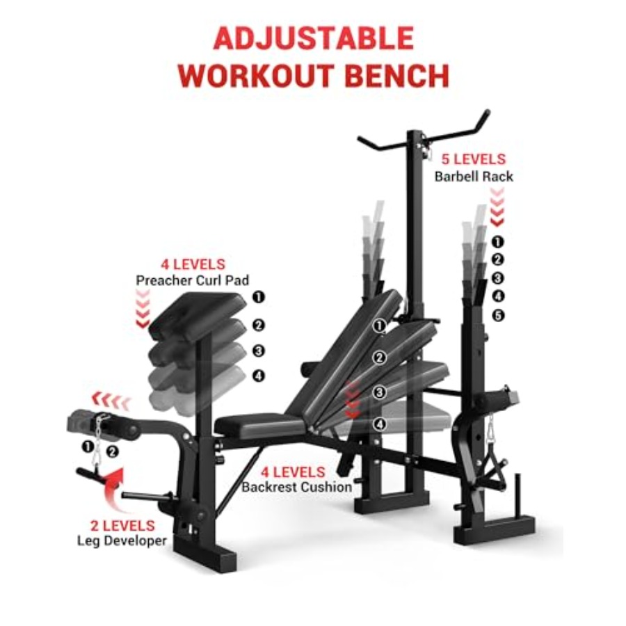 Home Gym 8-in-1 Foldable Weigh - Home Gym Leg Extension recension och pris