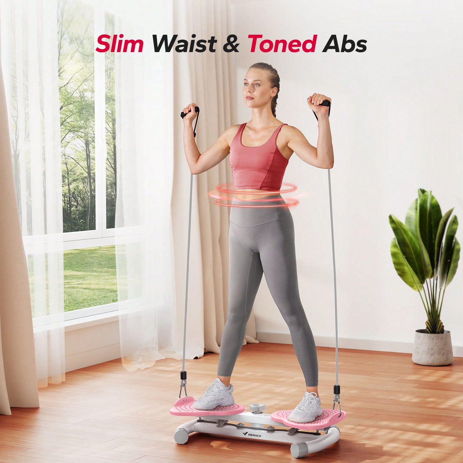 MERACH Waist Ab Machine, 300 L - Home Gym Gear recension och pris