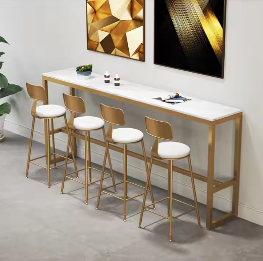 ^&Leisure Gold Bar Chair with  - Home Gym Gold recension och pris