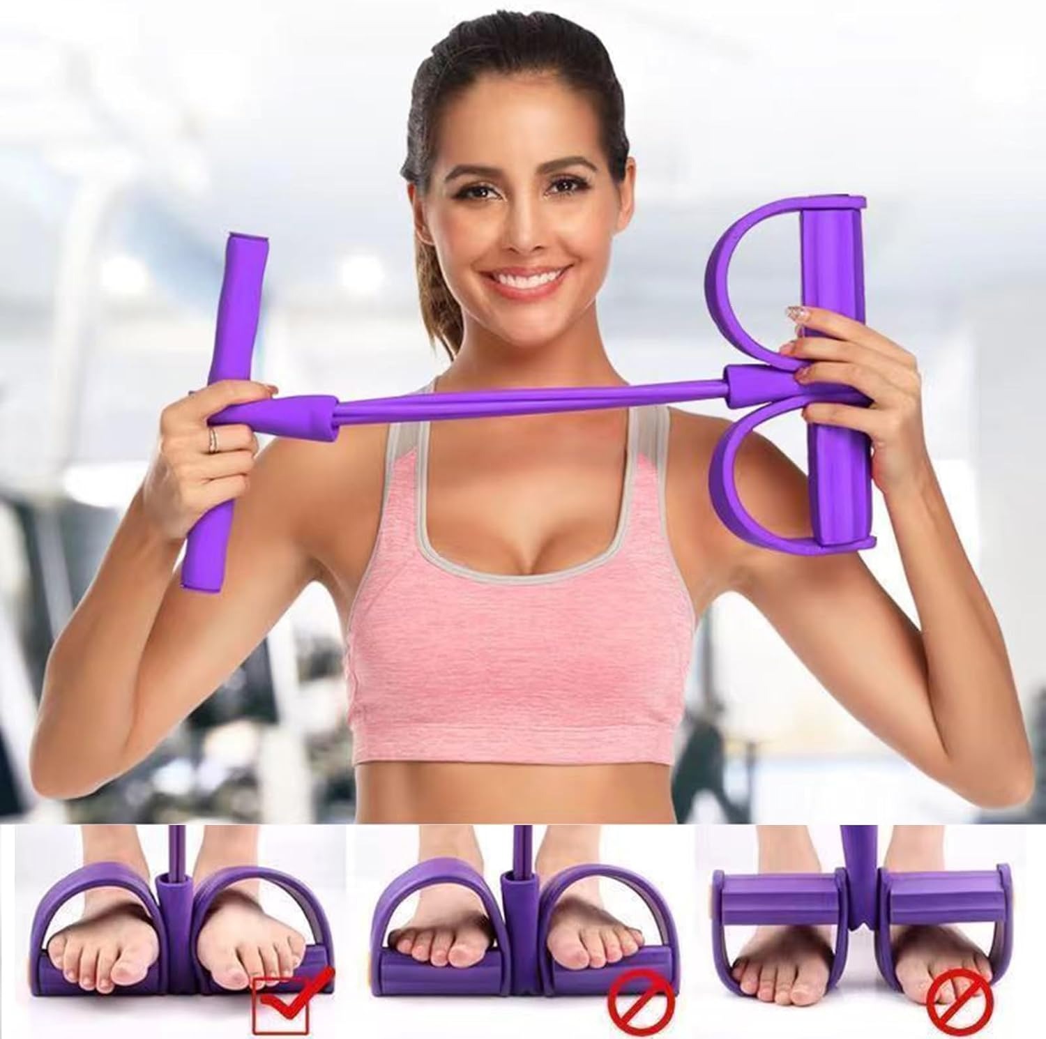 21 Fitness Resistance Bands-6  - Home Gym Leg Extension recension och pris