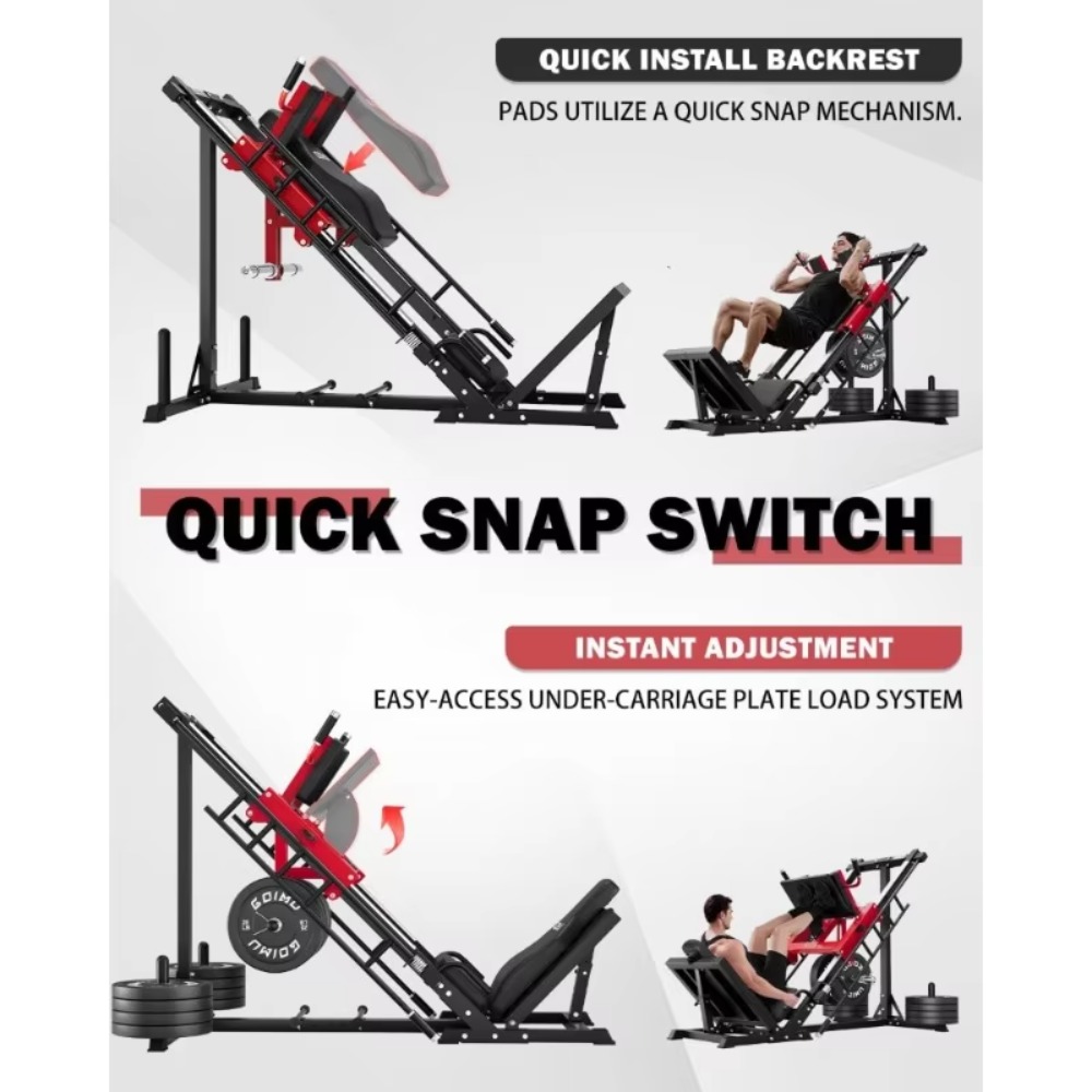3-in-1 Leg Press Hack Squat Ma - Home Gym Quad Exercises recension och pris