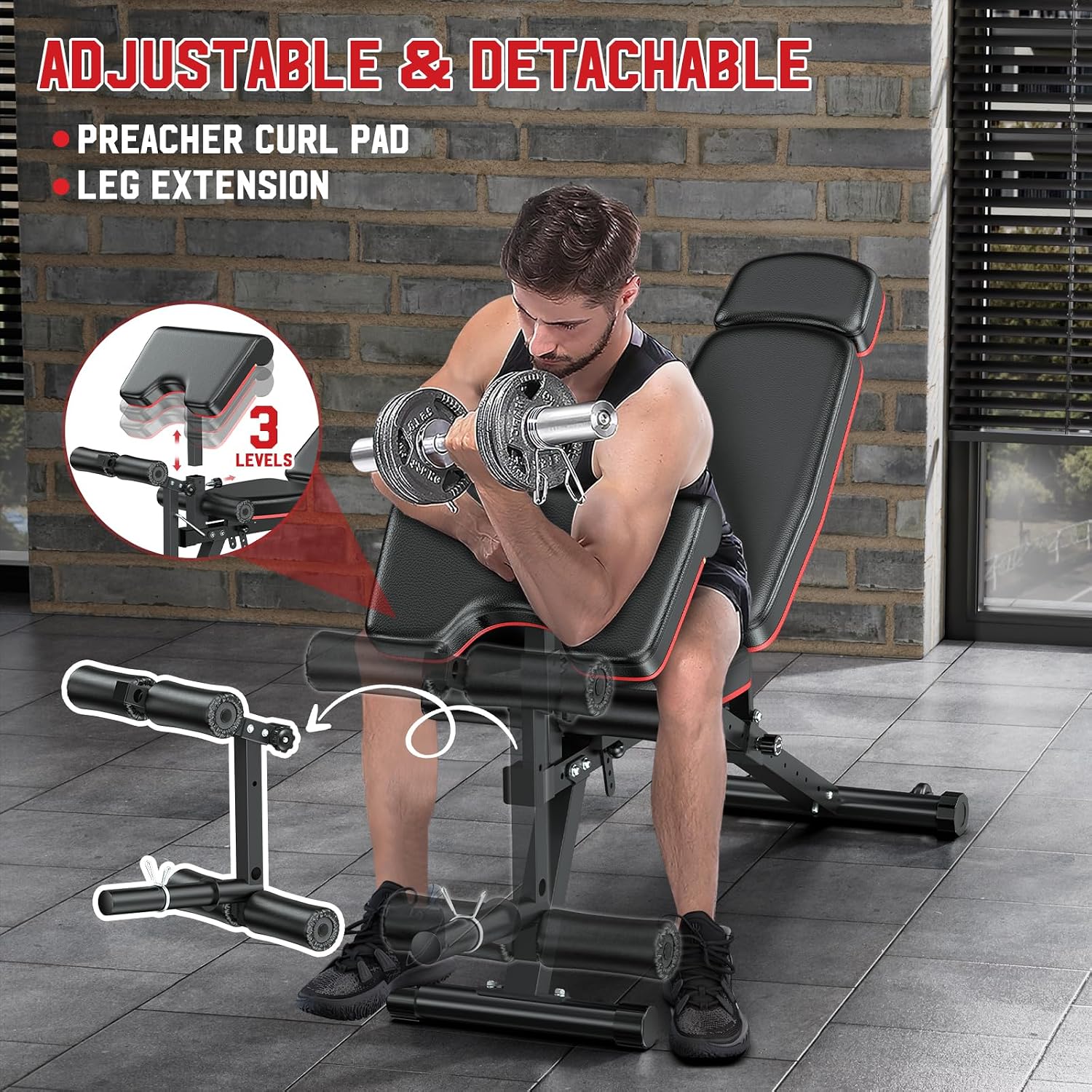 Workout Bench With Leg Extensi - Home Gym Leg Extension recension och pris