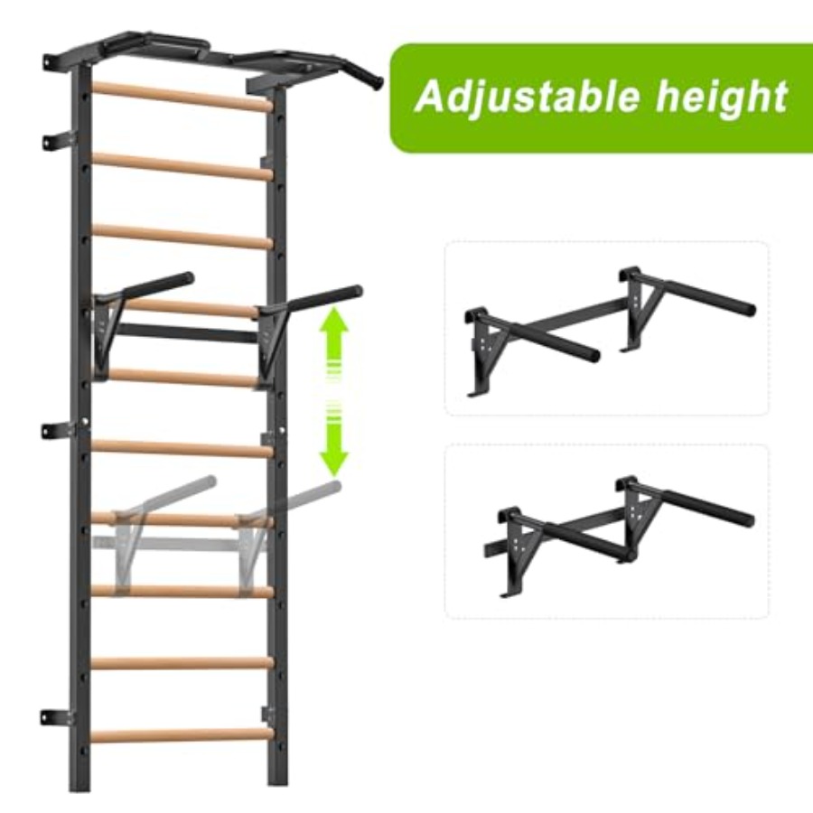 Wall Mounted Gymnastic Stall B - Home Gym Wall recension och pris