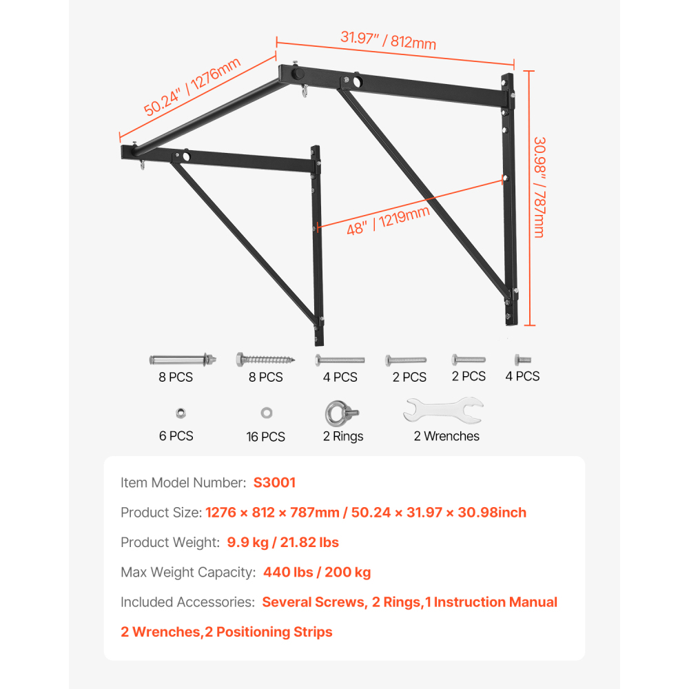 Ye Wall Mounted Heavy Duty Pul - Home Gym Wall recension och pris