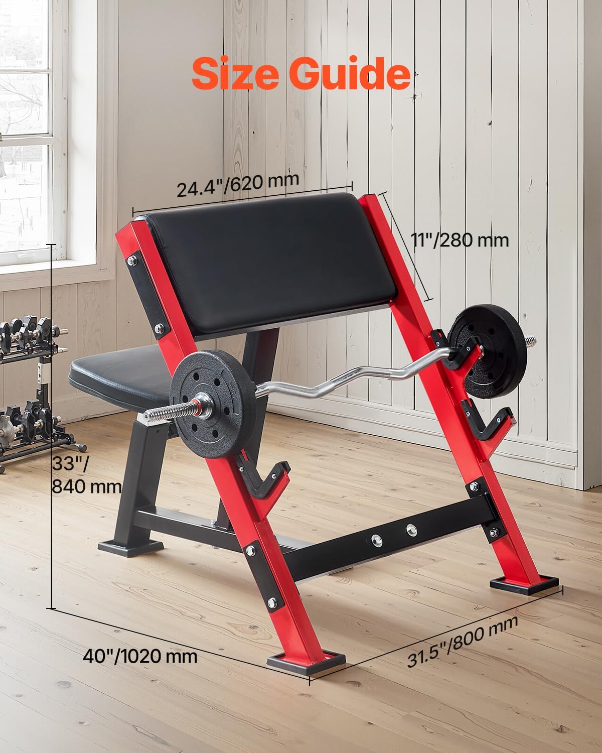 Preacher Curl Bench Heavy Duty - Home Gym Multi Station recension och pris