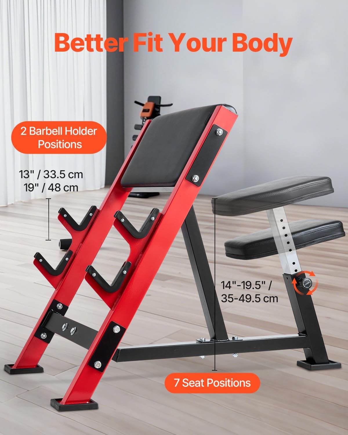 Preacher Curl Bench Heavy Duty - Home Gym Multi Station recension och pris