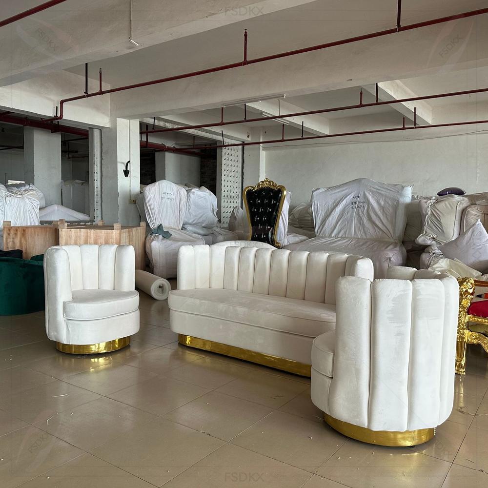 Elegant Luxury Modular Velvet  - Home Gym Gold recension och pris