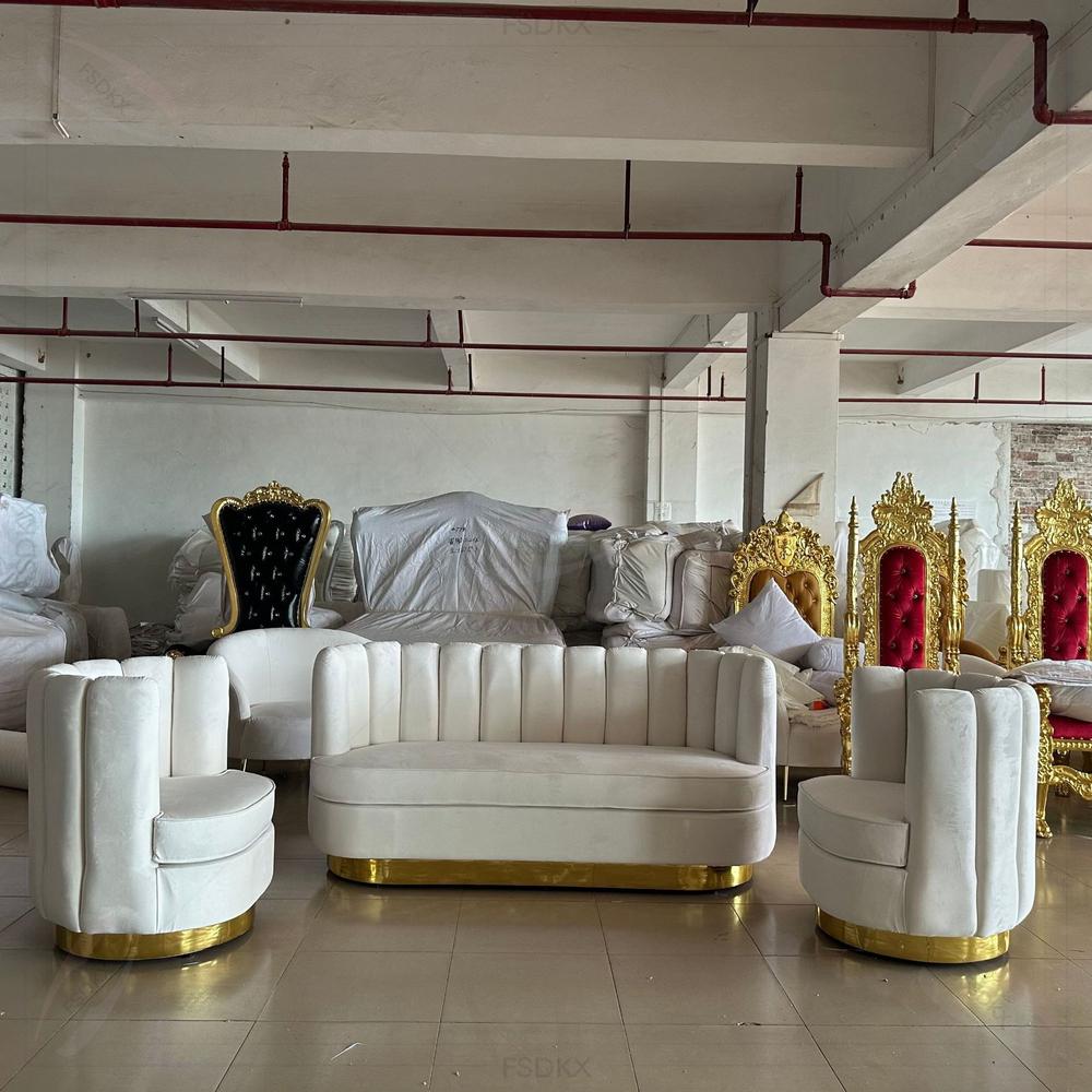 Elegant Luxury Modular Velvet  - Home Gym Gold recension och pris