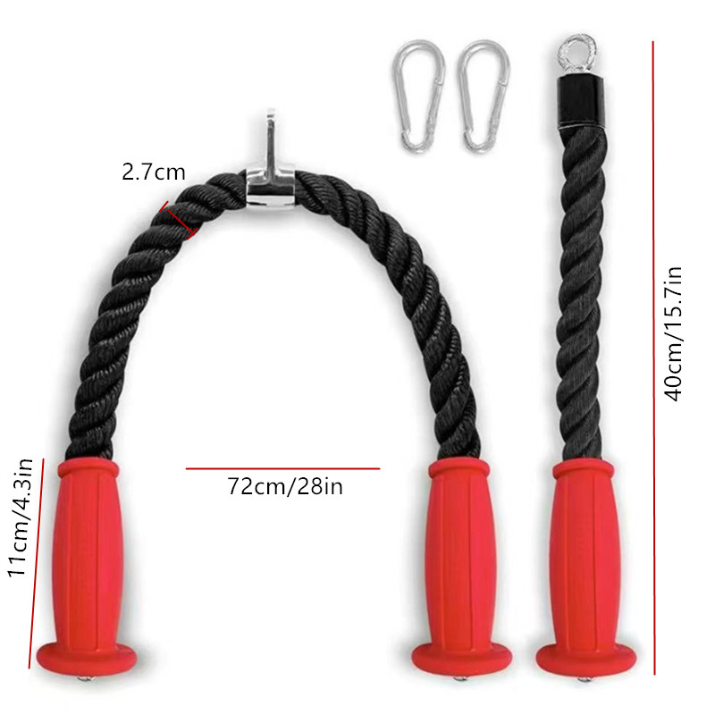 Ergonomic Tricep Ropes Non-Sli - Home Gym Weight Machine recension och pris