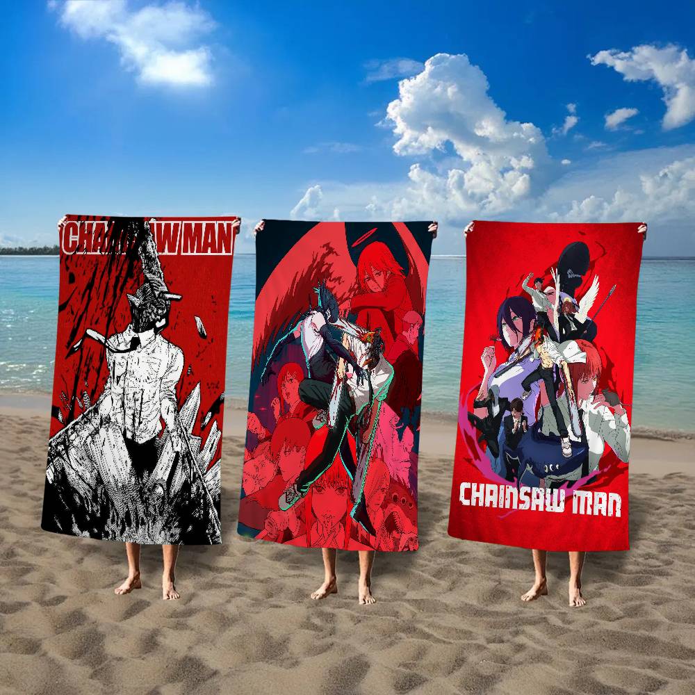 Anime Chainsaw Man Beach Towel - Sauna Home Gym recension och pris