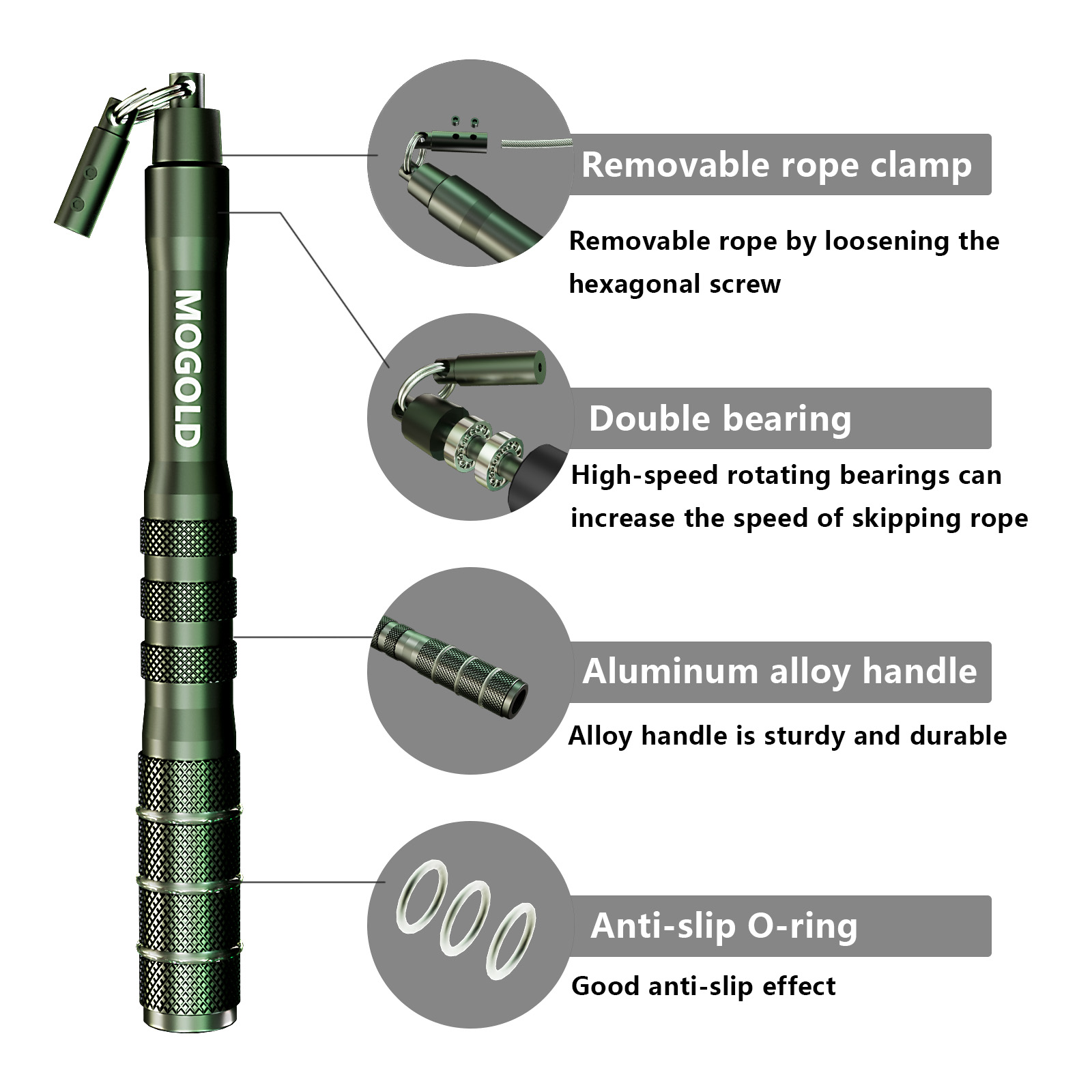 Anti-tangling fast skipping ro - Jump Rope Bearing recension och pris