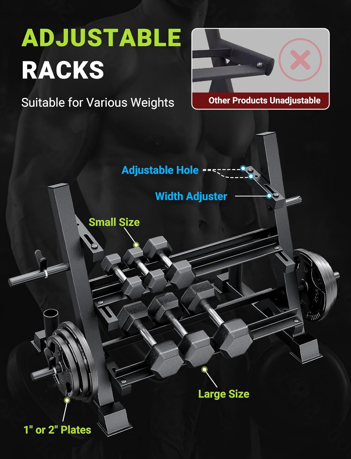 Home Gym Use, Solid Material,  - Home Gym Rack recension och pris