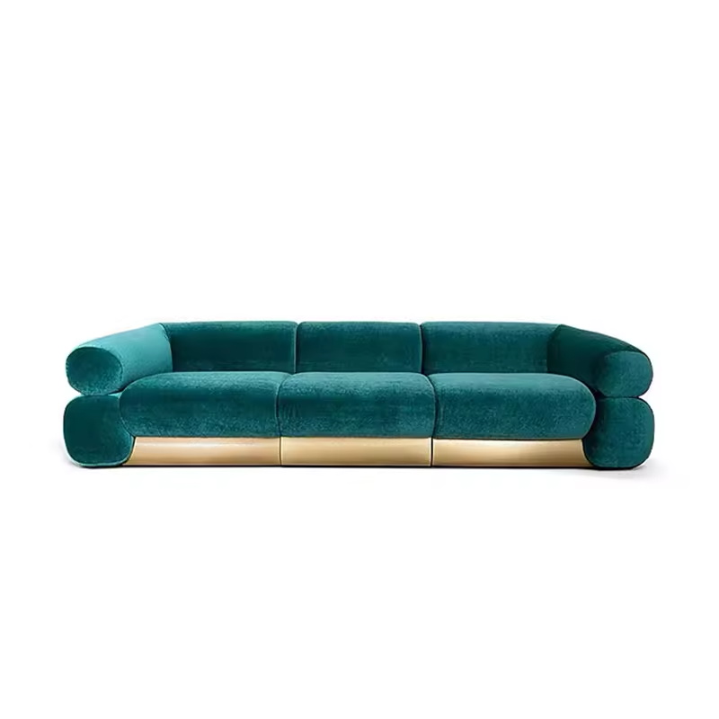 Elegant Luxury Modular Velvet  - Home Gym Gold recension och pris