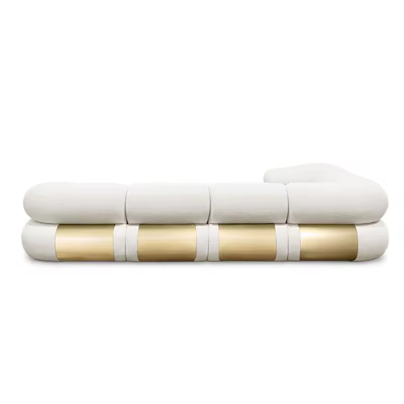 Elegant Luxury Modular Velvet  - Home Gym Gold recension och pris