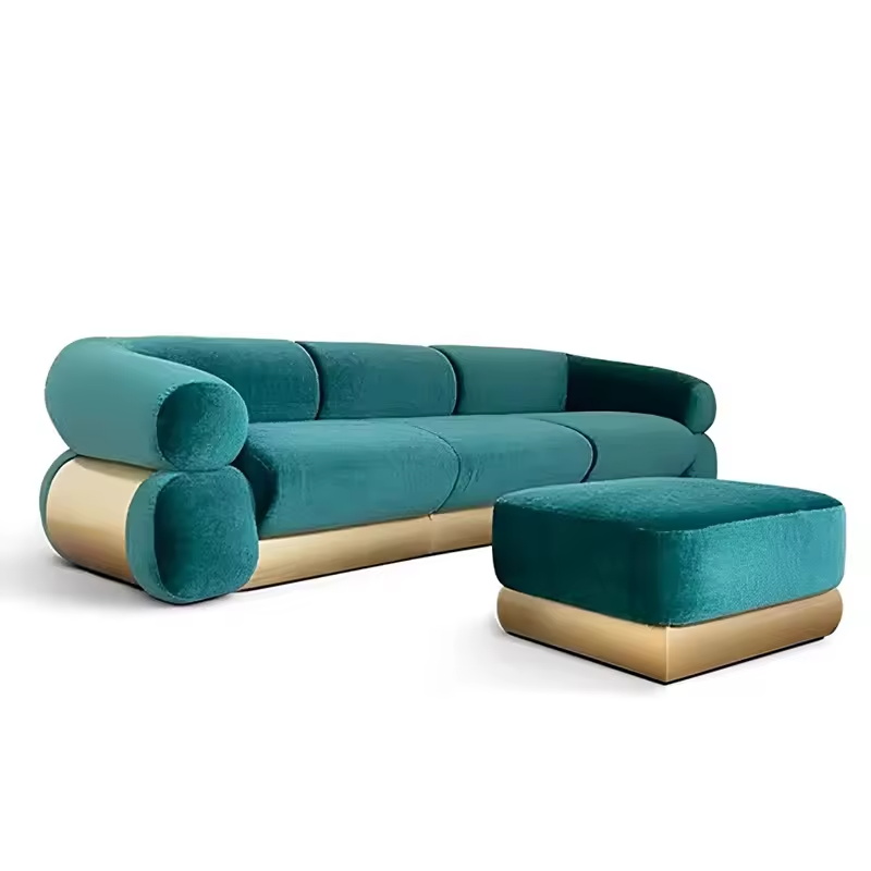 Elegant Luxury Modular Velvet  - Home Gym Gold recension och pris