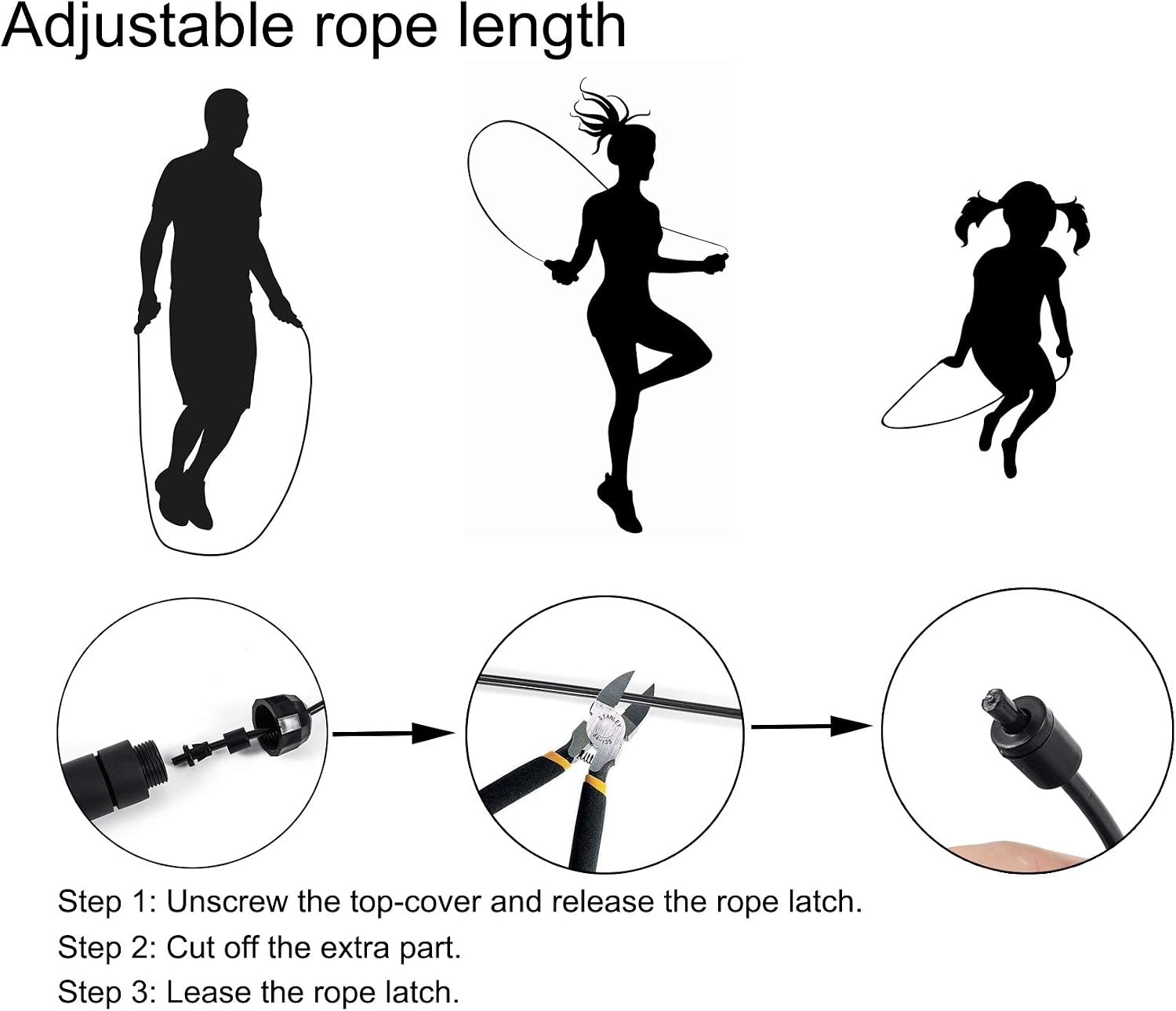 Adjustable Steel Wire Jump Rop - Jump Rope Bearing recension och pris