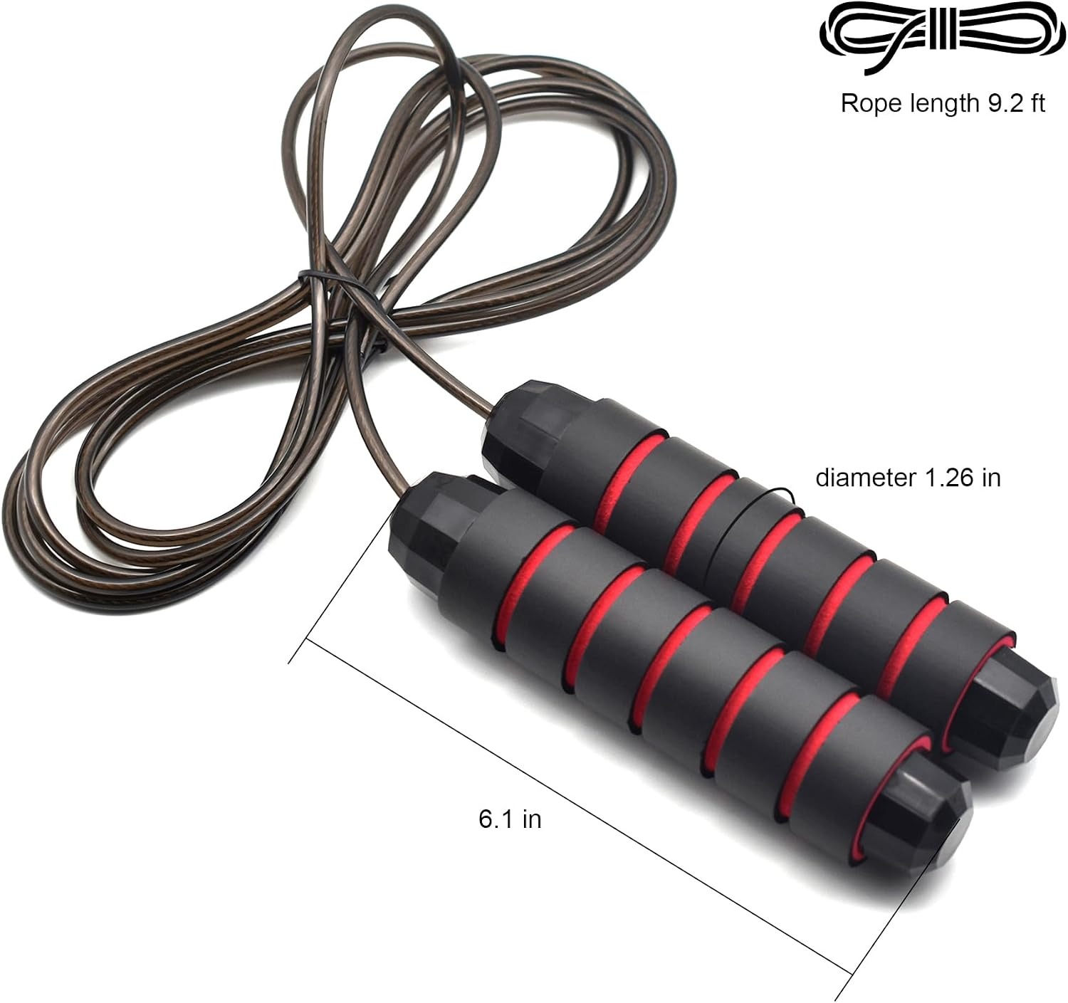 Adjustable Steel Wire Jump Rop - Jump Rope Bearing recension och pris