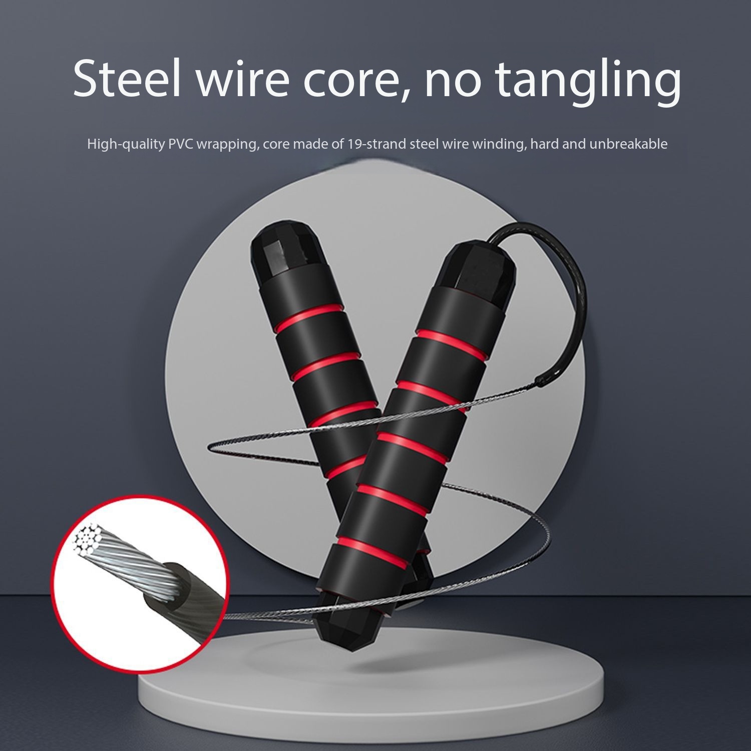 Adjustable Steel Wire Jump Rop - Jump Rope Bearing recension och pris