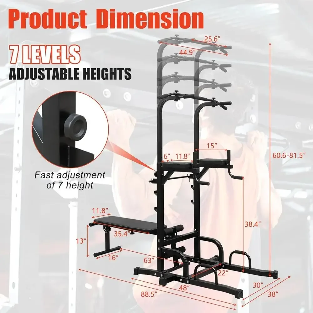 Heavy-Duty Adjustable Height D - Home Gym Multi Station recension och pris