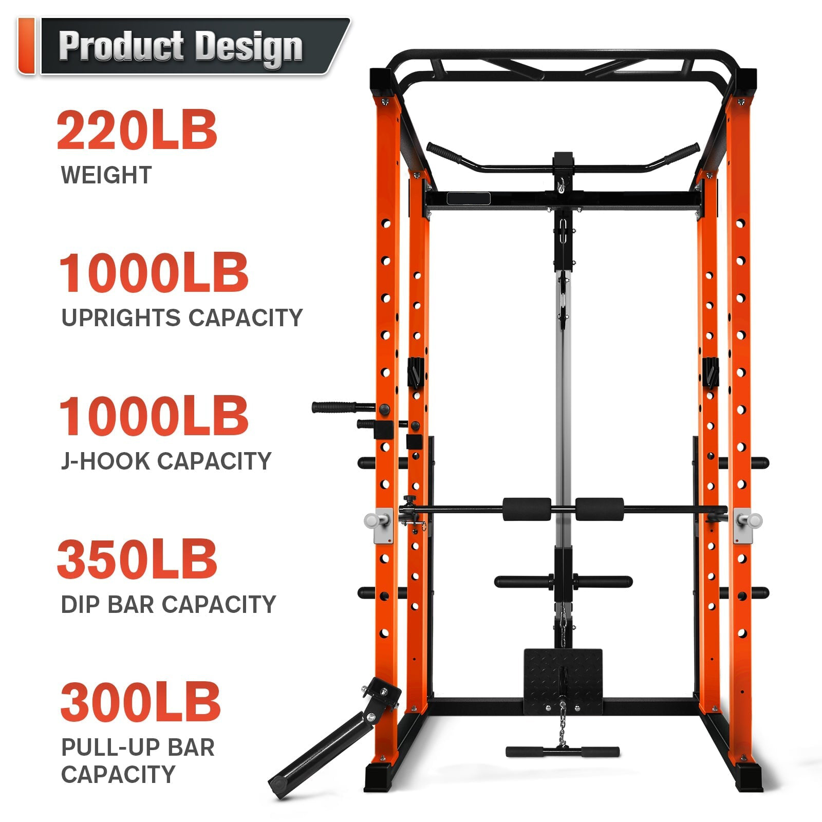 Commercial  Multi-function Pow - Home Gym Rack recension och pris