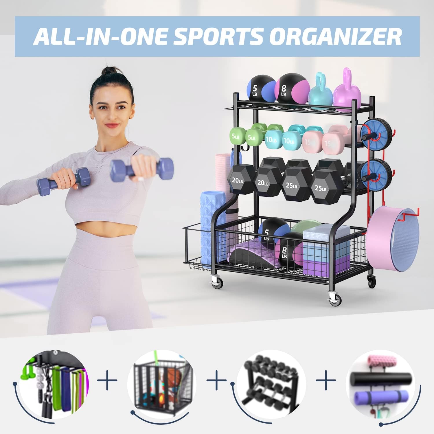 Home Gym Dumbbell Rack with Wh - Home Gym Rack recension och pris