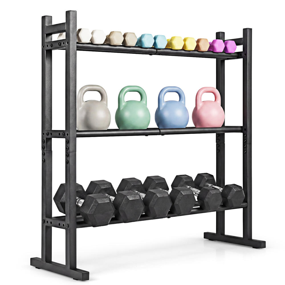 Heavy Duty 3-Tier Dumbbell Rac - Home Gym Rack recension och pris