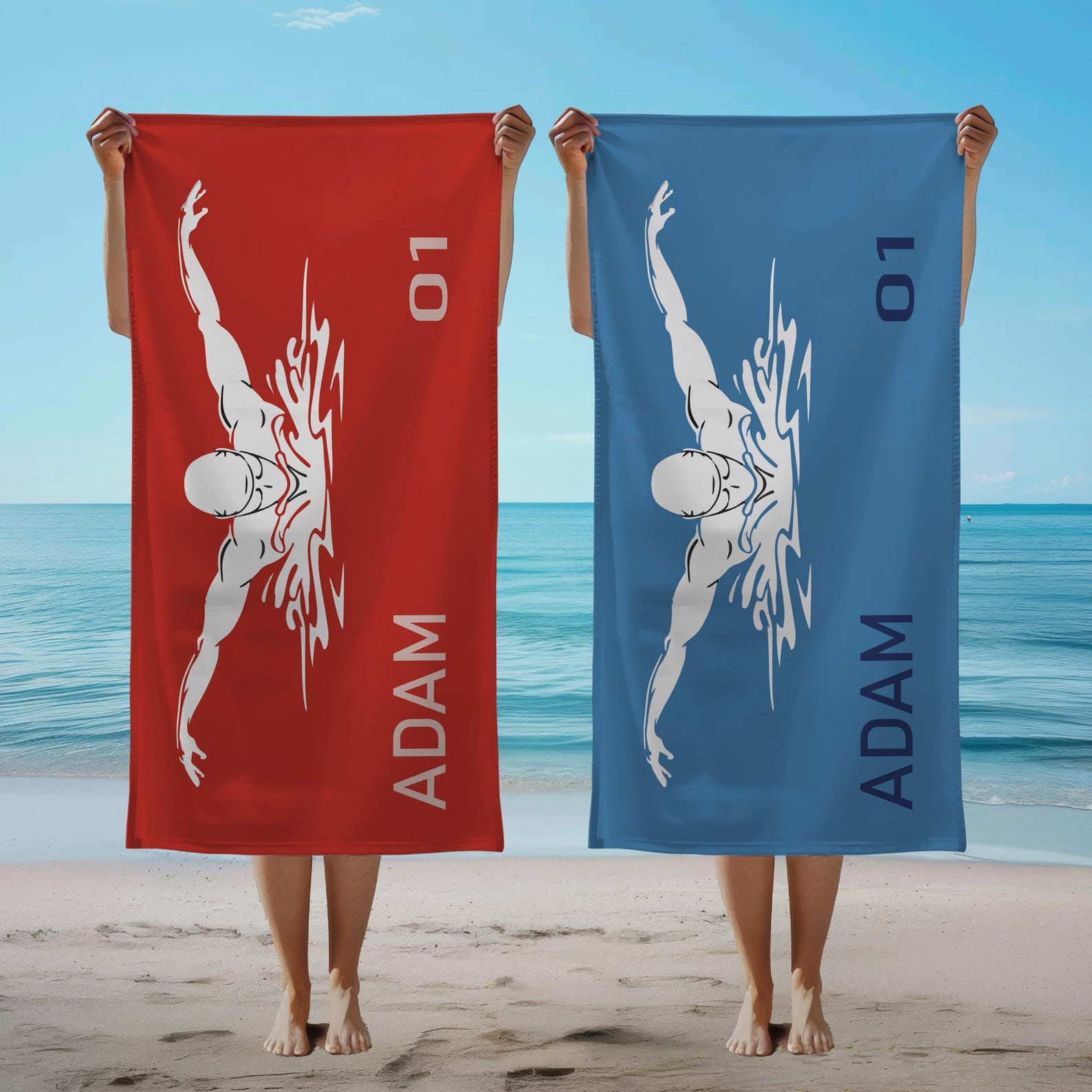 Swim Team Summer Beach Towel G - Sauna Home Gym recension och pris