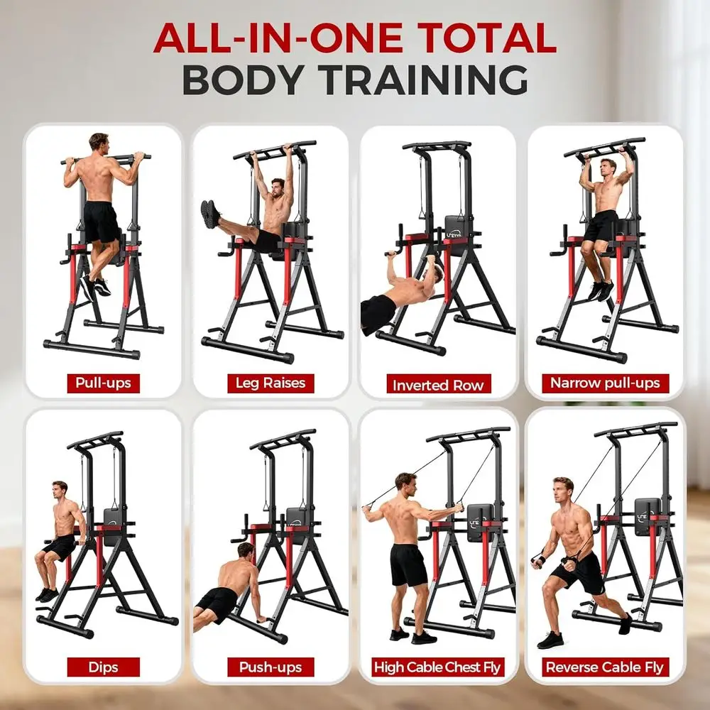 Adjustable Height Dip Station  - Home Gym Multi Station recension och pris