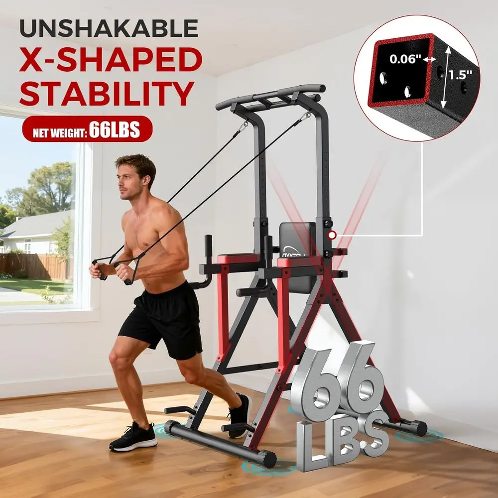 Adjustable Height Dip Station  - Home Gym Multi Station recension och pris
