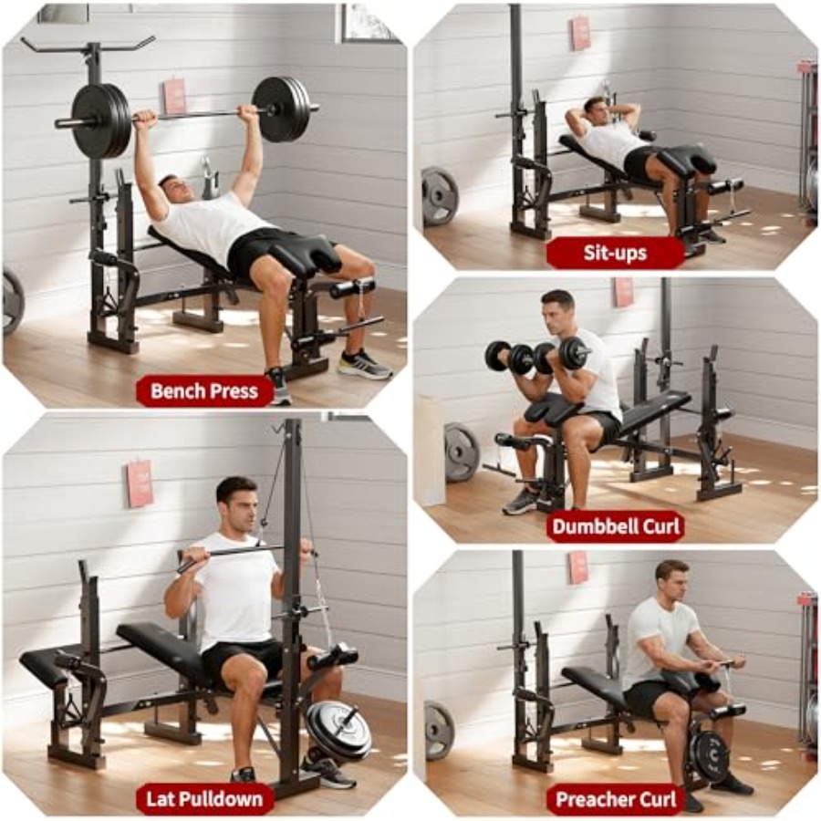 Home Gym Weight Bench Set: Ste - Home Gym Leg Extension recension och pris