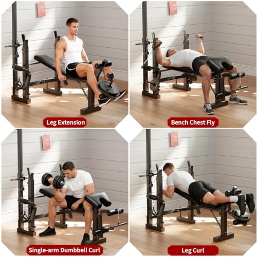 Home Gym Weight Bench Set: Ste - Home Gym Leg Extension recension och pris