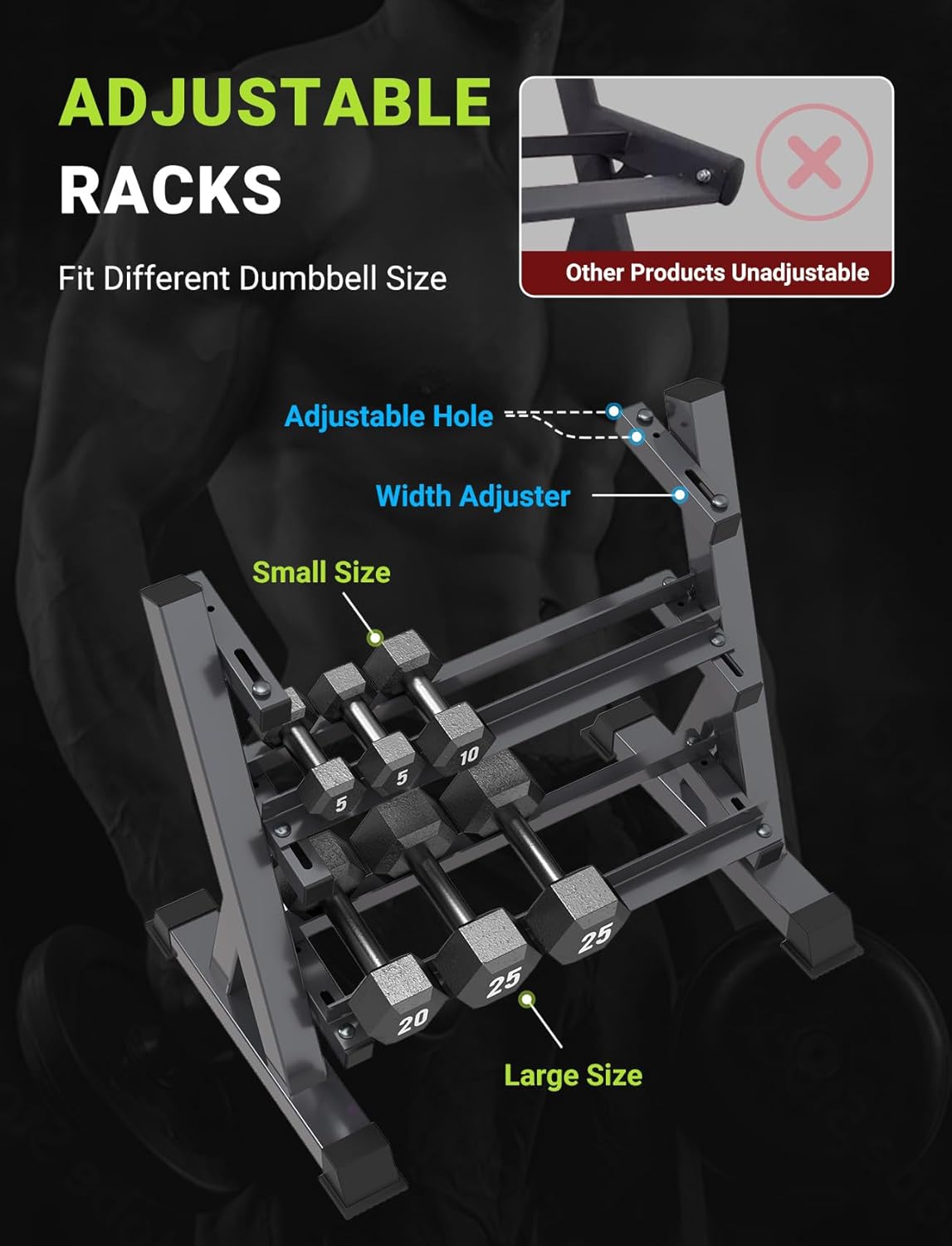 Home Gym Dumbbell Rack, 3 & 5  - Home Gym Rack recension och pris